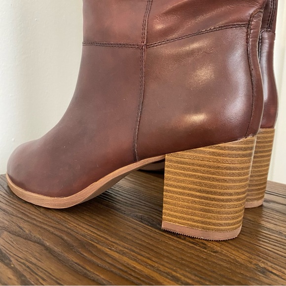 Vagabond knee high burgundy leather boots - Picture 8 of 10